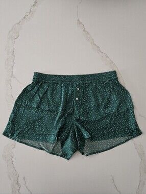 NWT Aerie Green Polka Dot Sleep Shorts